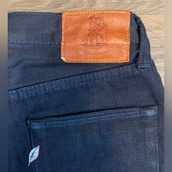 Pure Blue Japan/ Syoaiya Co. XX-007 Double Indigo Slim Straight Raw - Picture 3 of 4